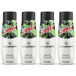 Sodastream MTN DEW? Zero Sugar Drink Mix 4 Pack 440ml