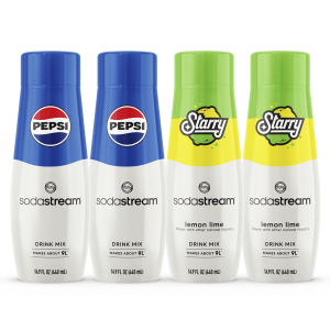 Sodastream Pepsi? & STARRY? Variety Drink Mix 4 Pack 440ml