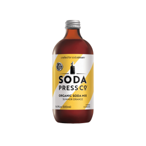 Sodastream Soda Press Co & Summer Orange Organic Soda Mix 500ml